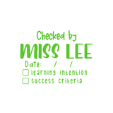 Personalised Teaching Stamp - Learning Intentions and Success Criteria