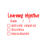 Teaching Stamp - Learning Objectives