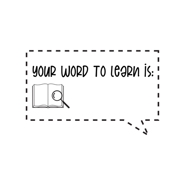 Teaching Stamp - Word to Learn