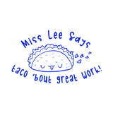 Personalised Teaching Stamp - Taco ‘bout Great Work