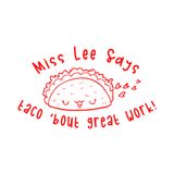Personalised Teaching Stamp - Taco ‘bout Great Work