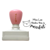 Personalised Teaching Stamp - Purrfect