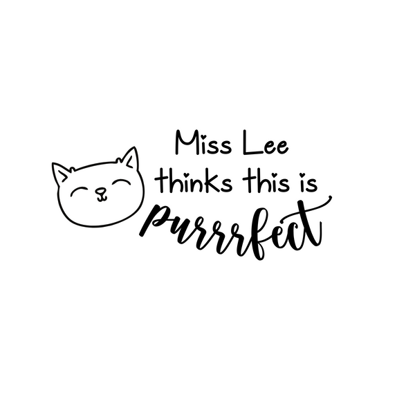 Personalised Teaching Stamp - Purrfect