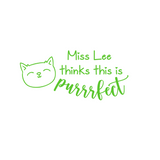 Personalised Teaching Stamp - Purrfect