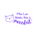 Personalised Teaching Stamp - Purrfect