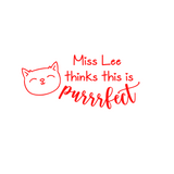 Personalised Teaching Stamp - Purrfect