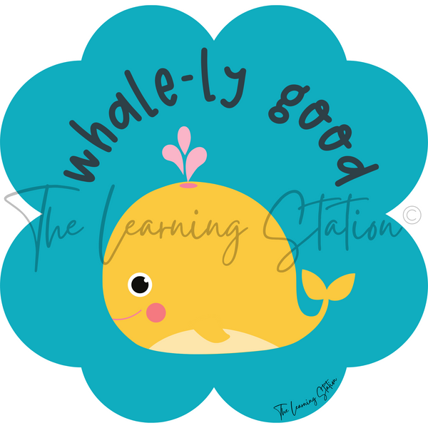 Teaching Digital Stickers - Punny Ocean Animals - Pack of 4