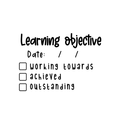 Teaching Stamp - Learning Objectives