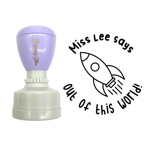 Personalised Teaching Stamp- Out Of This World