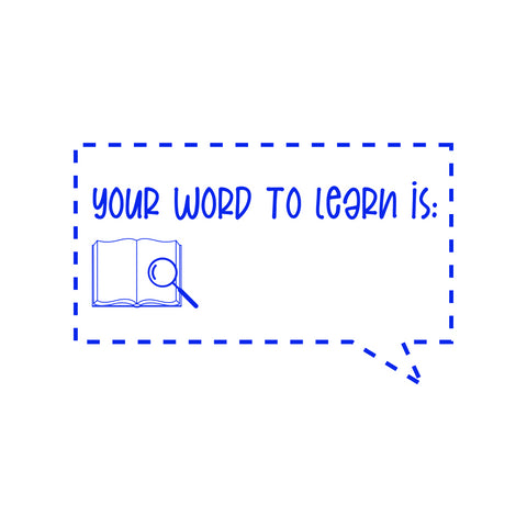 Teaching Stamp - Word to Learn