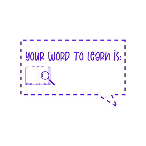 Teaching Stamp - Word to Learn