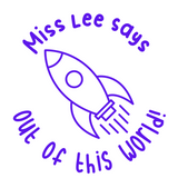 Personalised Teaching Stamp- Out Of This World