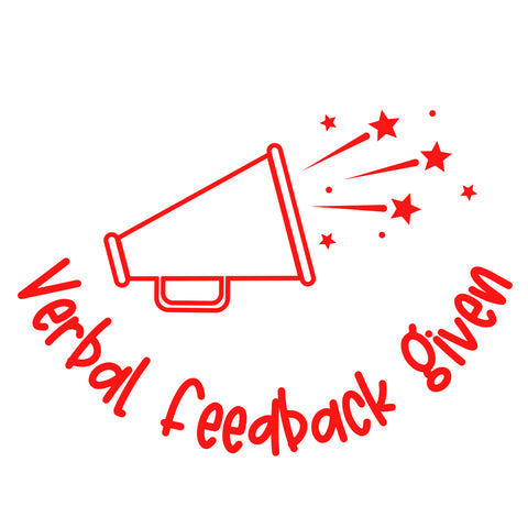 Teaching Stamp- Verbal Feedback Given