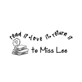 Personalised Teaching Stamp - Read it love it return it