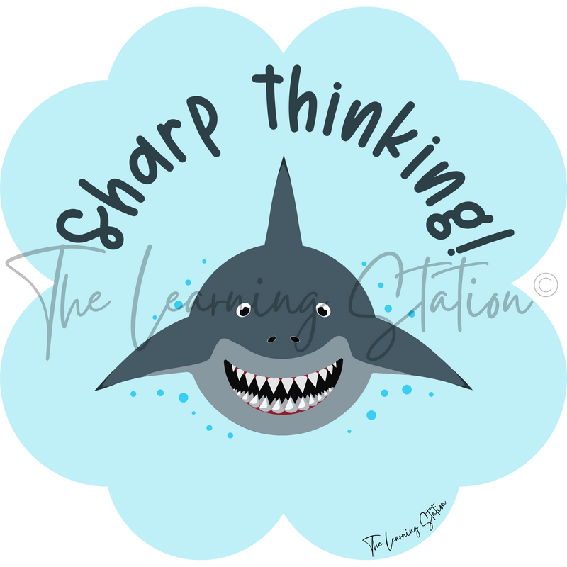 Teaching Digital Stickers - Punny Ocean Animals - Pack of 4