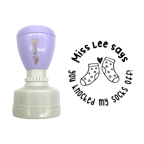 Personalised Teaching Stamp- You Knocked My Socks Off