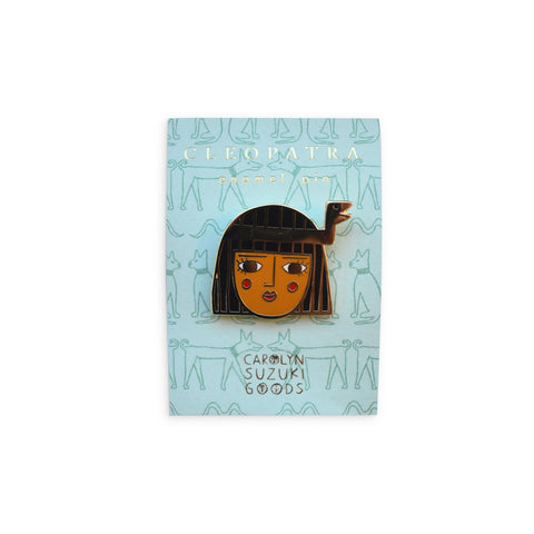 Carolyn Suzuki Enamel Pin- Cleopatra