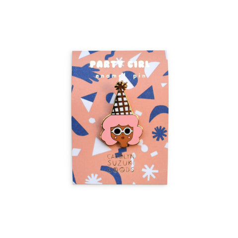 Carolyn Suzuki Enamel Pin- Party Girl